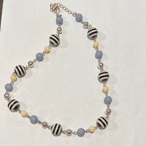 Elegant Striped Bead Necklace